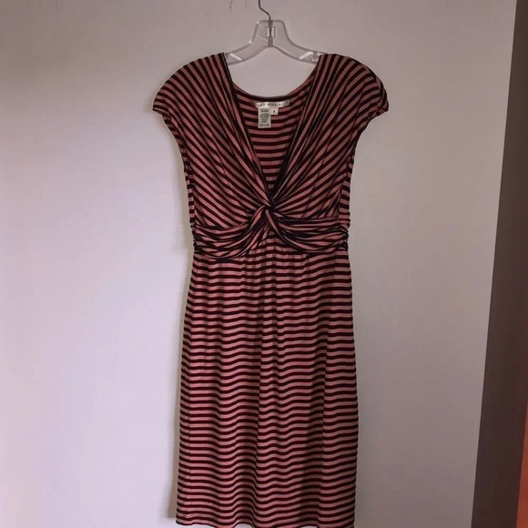 Max Studio woman’s pink and black striped dress - Picture 1 of 5